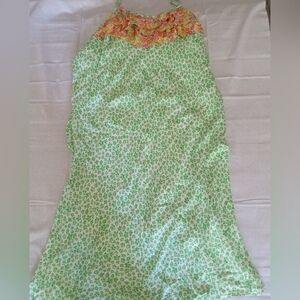 Rixo for Target NWT green animal print maxi dress with flaw
